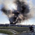 化学工場爆発火災
