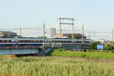 京成電鉄　中川橋梁　京成AE100形電車